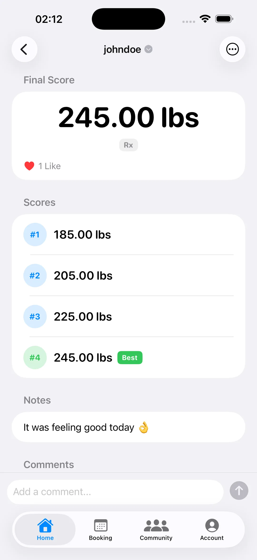 Score tracking